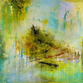 Sanctuary, 72x72 inches, Mixed Media on Canvas- SOLD