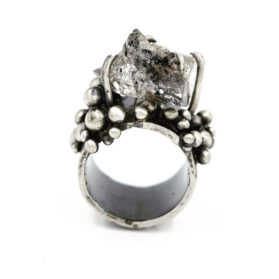 Sterling Silver & Herkimer Ring