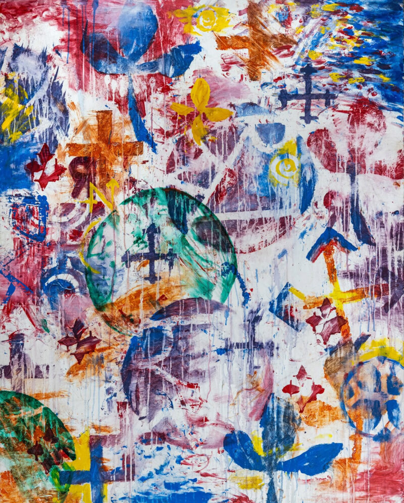 Circle Jerks, 60 x 48, oil on canvas, 2019