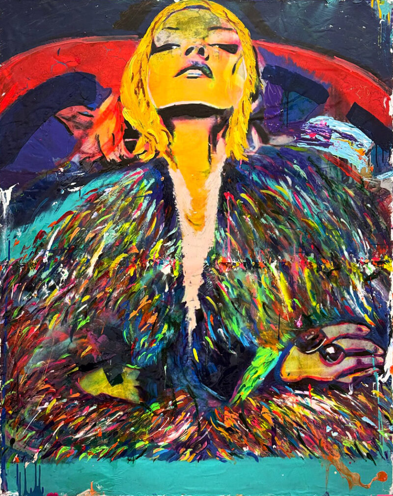 Desert Love, 68x54, mixed media on canvas, 2025