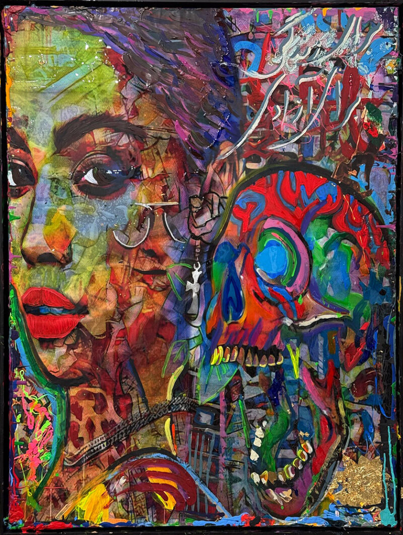 Freedom Beauty, 48x36, mixed media on canvas, 2026
