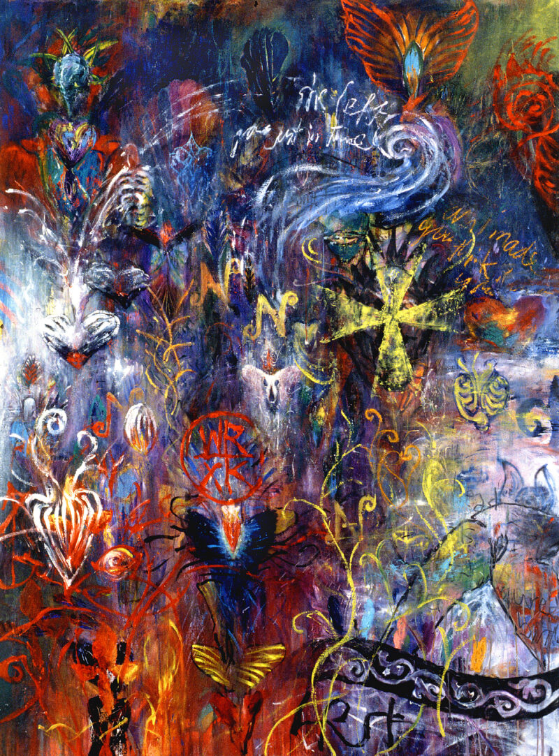 Izapa 2, 72x54, oil on canvas, 1999