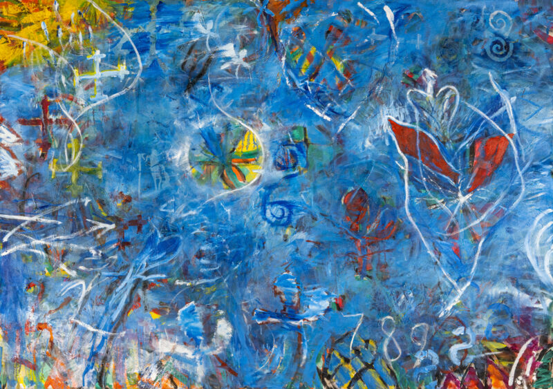 Summer Blue 3, 48x64, oil on canvas, 2022