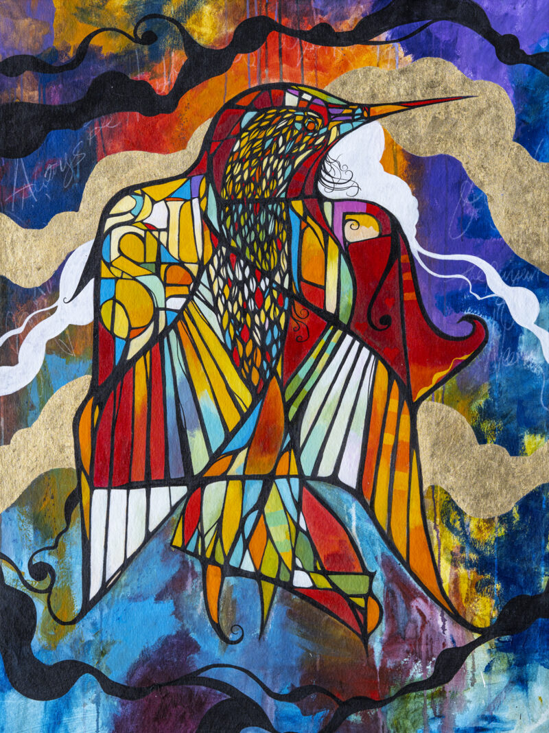 The Pursuit of Nectar Series, Sky, Rise Up, 61x47